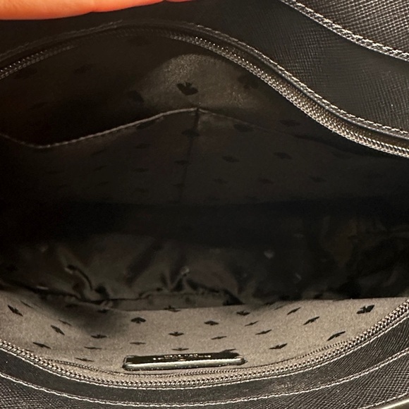 Kate Spade Black Leather Tote - Picture 6 of 8